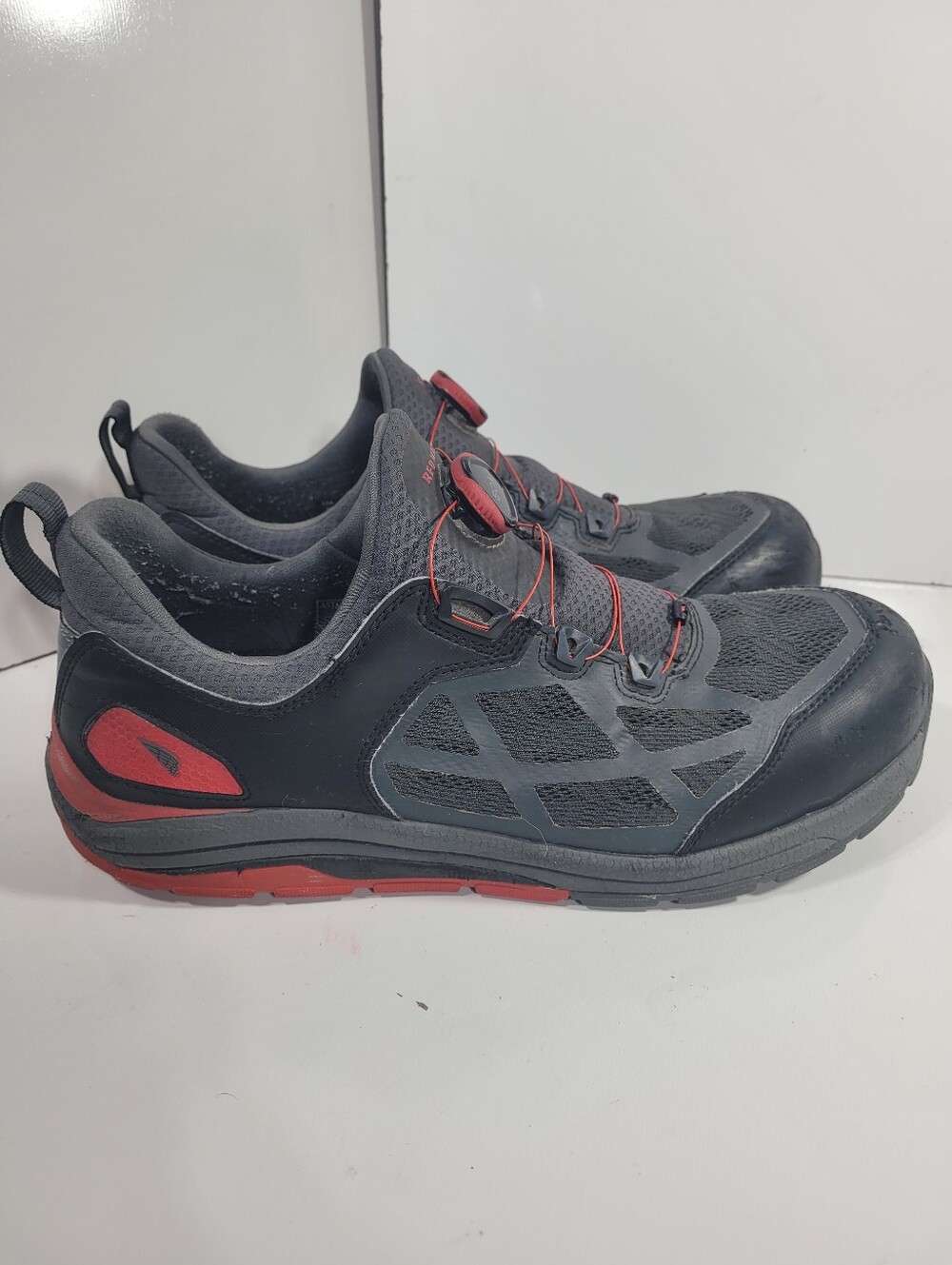 Red Wing 6343 Men's Size 11 H Wide Aluminum Toe Safety Shoes EH SR Black BOA